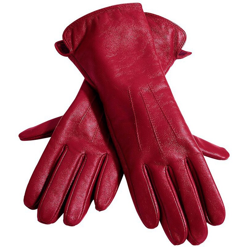 Heine Große Größen: Handschuhe, rot, Gr.7-8