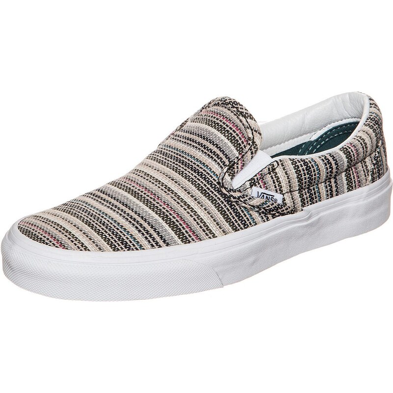 Große Größen: VANS Classic Slip-On Textile Stripes Sneaker, bunt / weiß, Gr.5.0 US - 36.5 EU-5.5 US - 37.0 EU