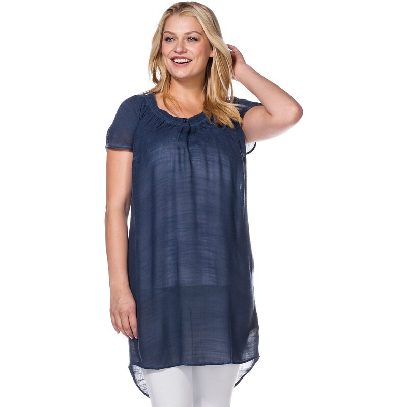 Große Größen: sheego Casual Kleid, jeansblau, Gr.40-54