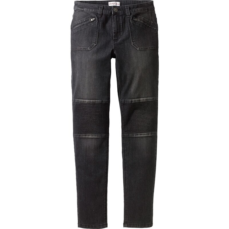 Große Größen: sheego Denim Stretch-Jeans »Die Schmale«, black used, Gr.92-116