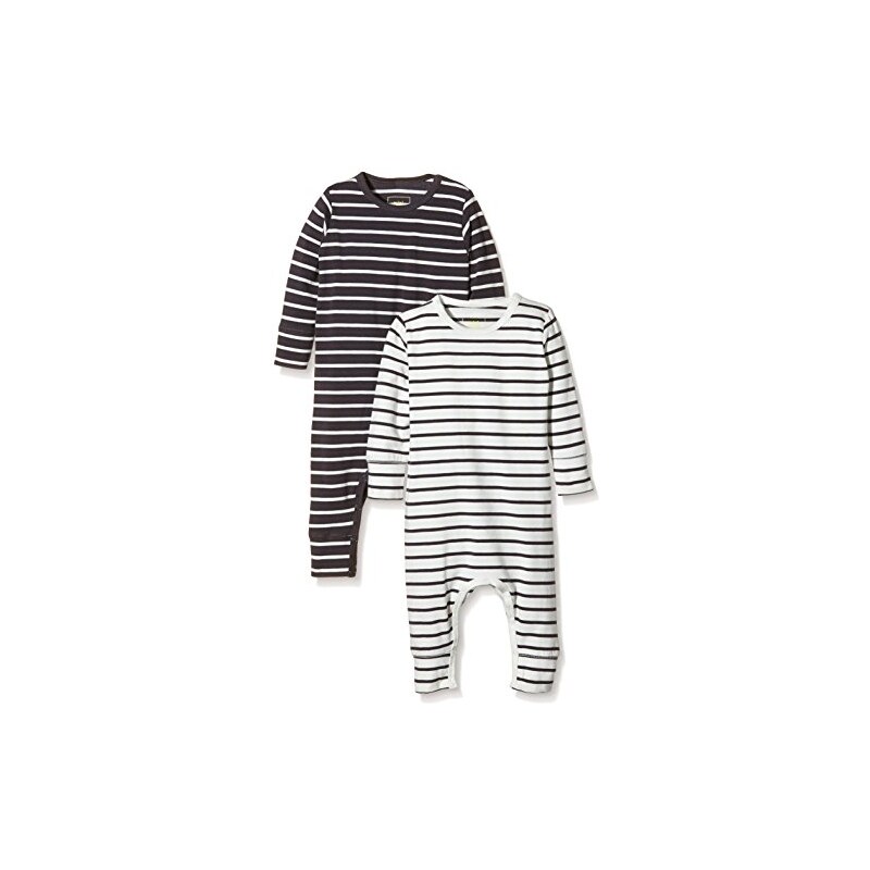 MINI MIZE by MAMLICIOUS Unisex Baby Schlafstrampler Mmmoon Nightsuit L/S - U - 2-pack 15