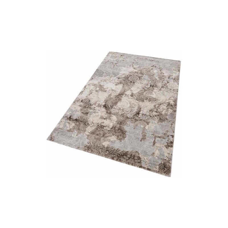 MERINOS Teppich merinos Edina Vintage Hoch-Tief-Effekt braun 2 (B/L: 80x150 cm),3 (B/L: 120x170 cm),4 (B/L: 160x230 cm),6 (B/L: 200x290 cm)