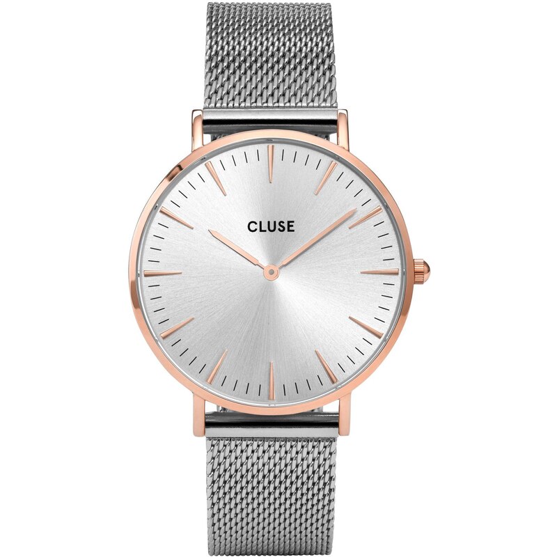 Cluse La Bohème Mesh Rose Gold/Silver Armbanduhr CL18116