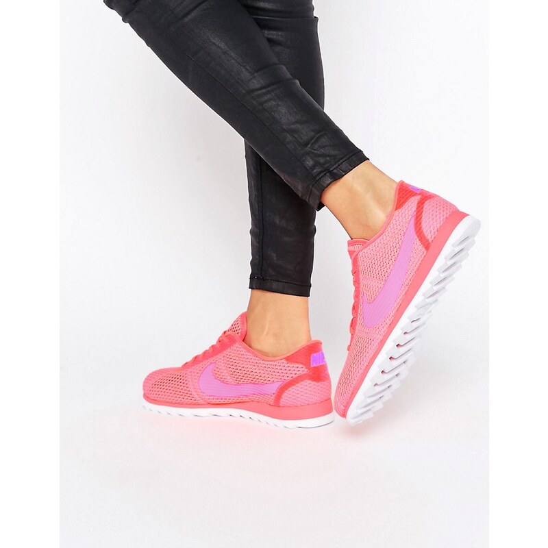 Nike - Cortez - Ultra atmungsaktive Sneaker in Karminrot {[#0]}-{[#1 - Orange