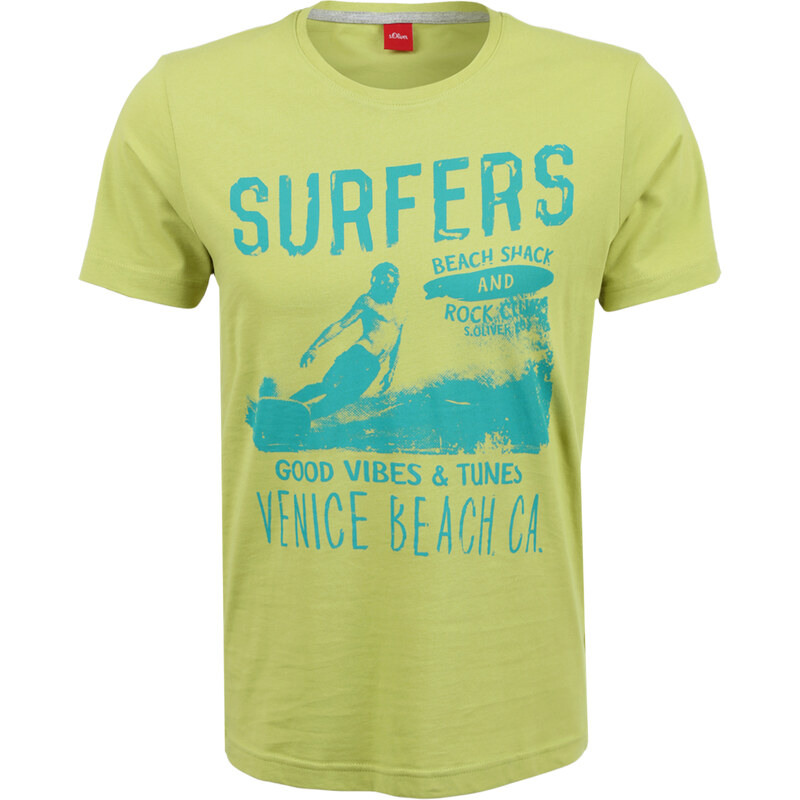 s.Oliver T-Shirt mit Surfer-Print