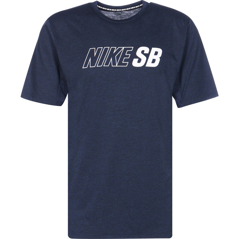 Nike Sb Skyline Cool Top T-Shirts T-Shirt obsidian heather/white