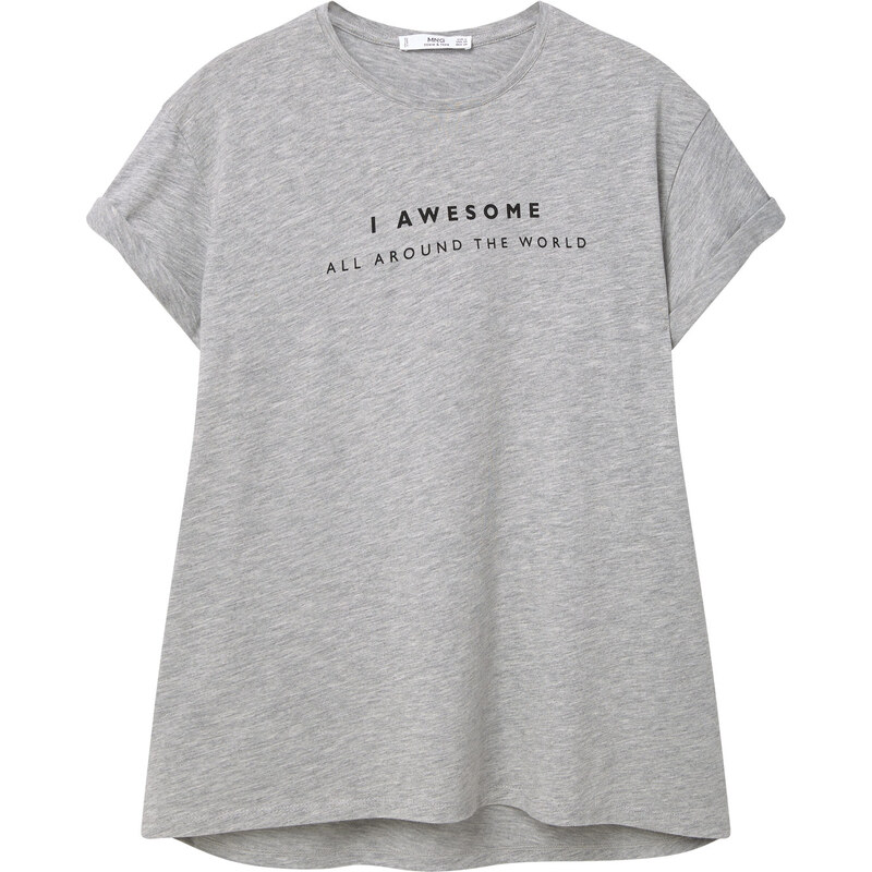 MANGO Bedrucktes Baumwoll-T-Shirt