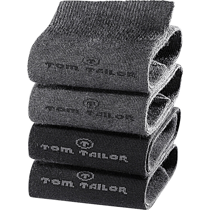 Tom Tailor Herrensocken (4er-Pack) in grau für Herren von bonprix