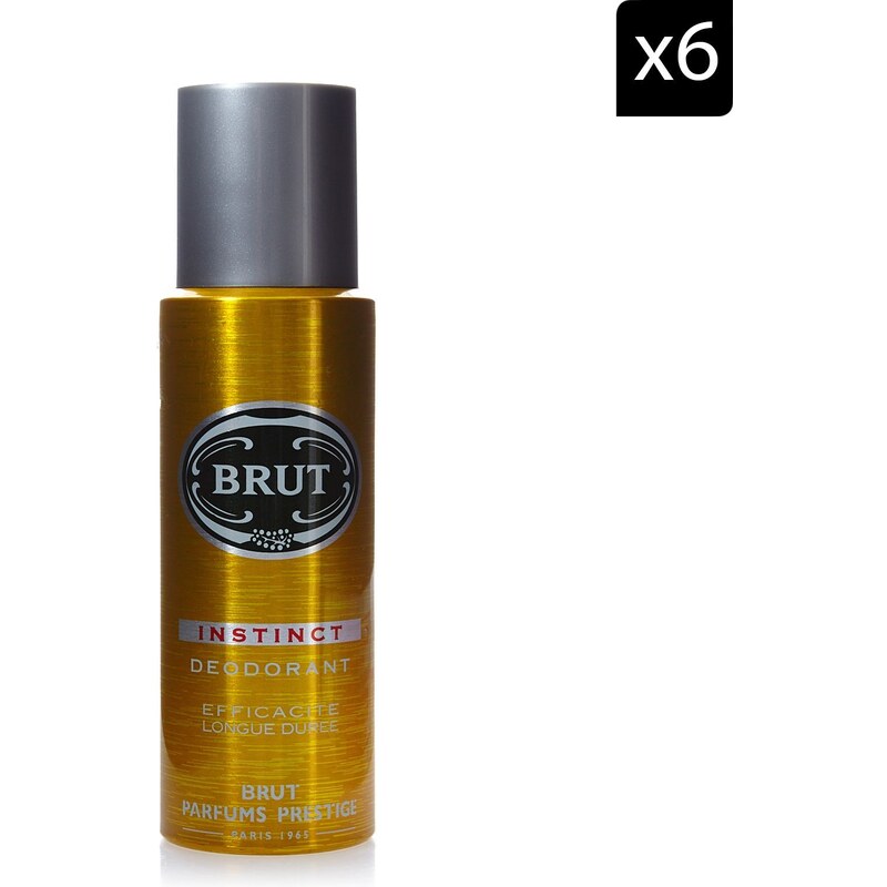 Brut Instinct - 6-er Packung Deodorant - 6 x 200 ml