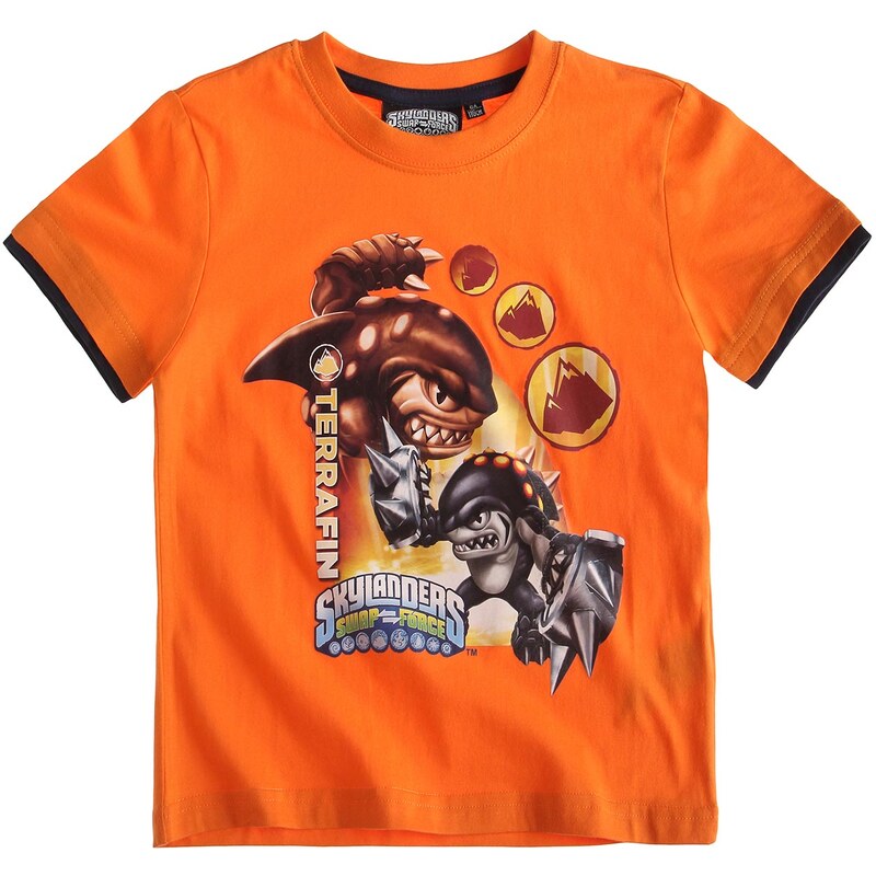 Skylanders T-Shirt orange in Größe 116 für Jungen aus 100% Baumwolle