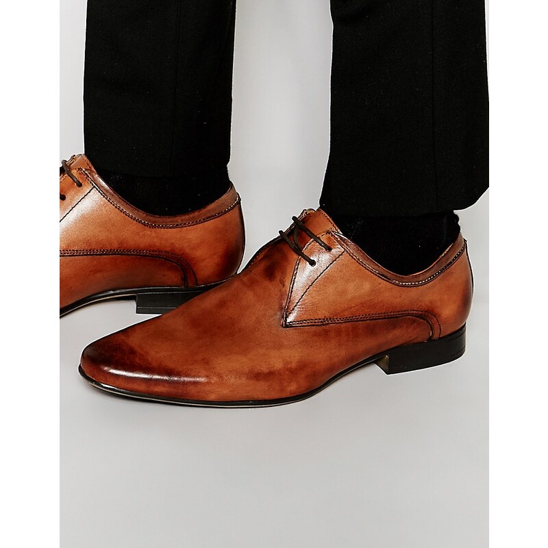 Frank Wright - Elegante Derby-Schuhe aus hellbraunem Leder - Bronze