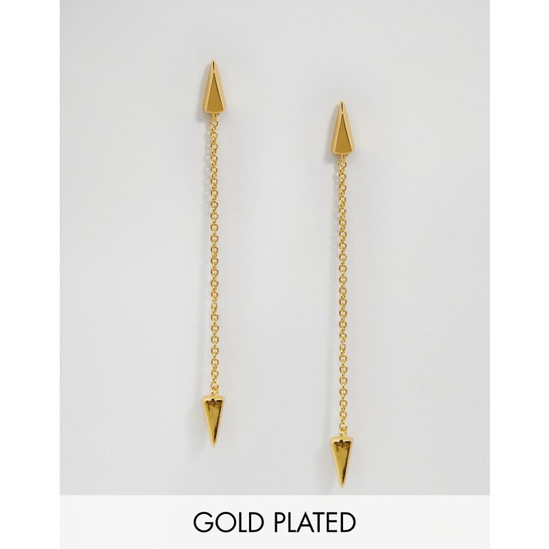 Gorjana - Takara - Hänge-Ohrringe mit Pfeildesign - Gold