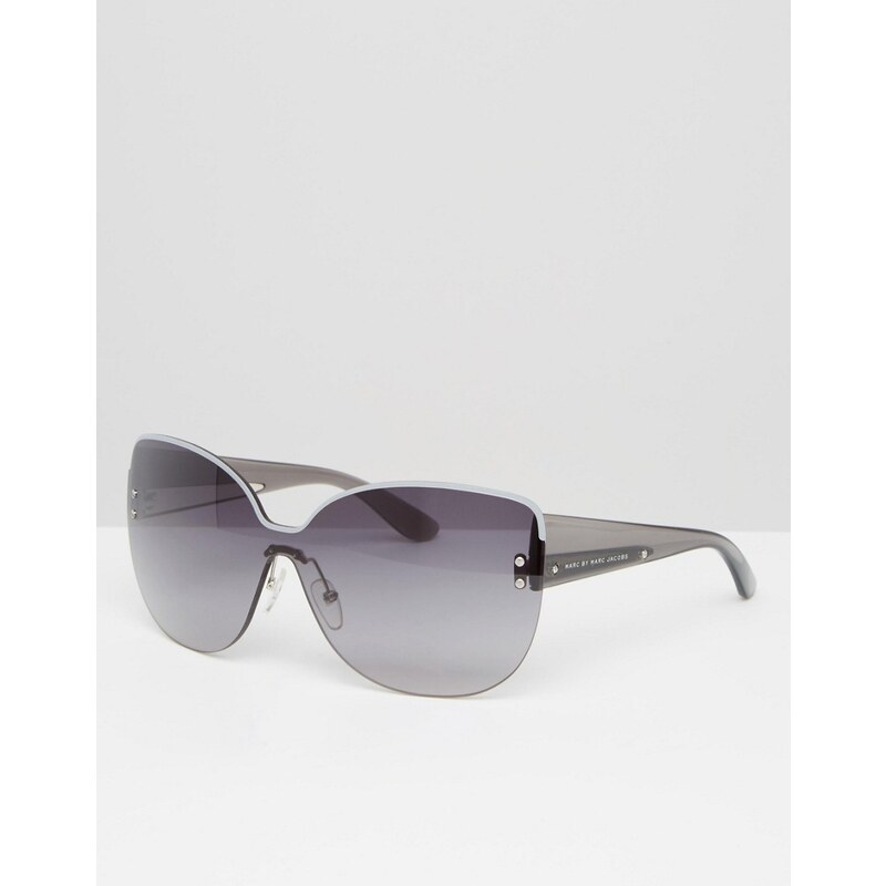 Marc By Marc Jacobs - Extra breite Sonnenbrille - Grau
