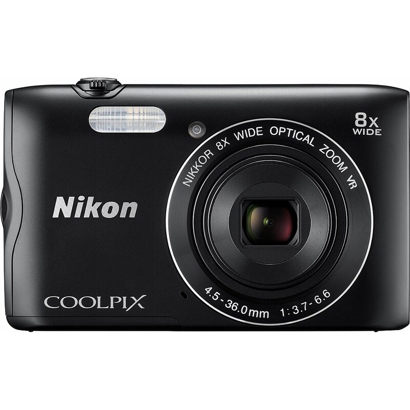 Nikon Coolpix A300 Kompakt Kamera, 20,1 Megapixel, 8x opt. Zoom, 6,7 cm (2,7 Zoll) Display