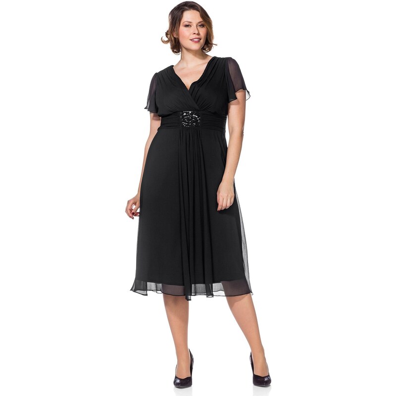 Große Größen: Sheego Style Abendkleid, schwarz, Gr.40-58
