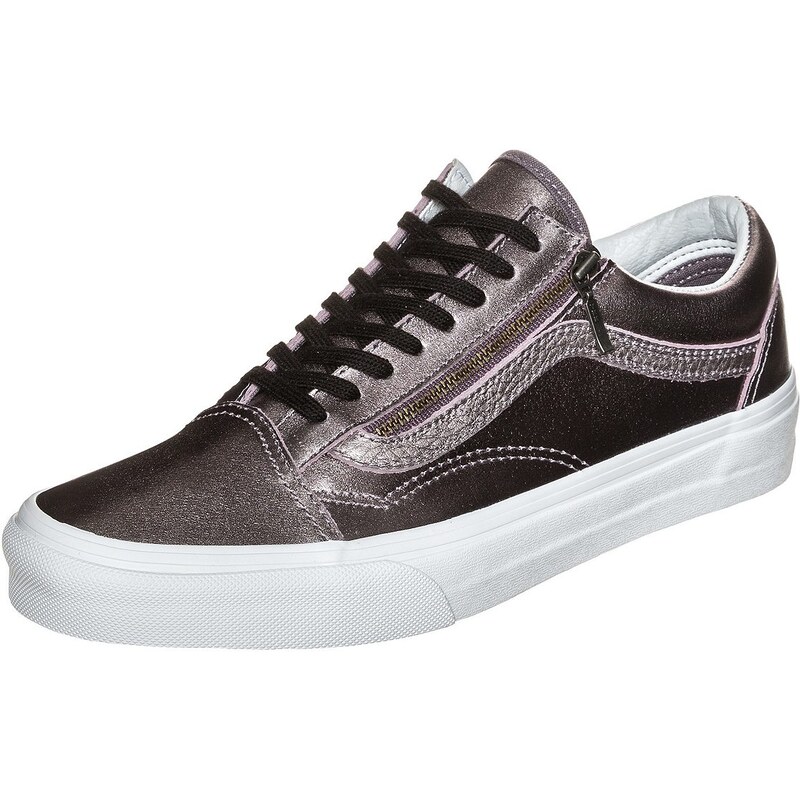 Große Größen: VANS Old Skool Zip Sneaker Damen, silber metallic, Gr.5.5 US - 37.0 EU-9.0 US - 42.0 EU
