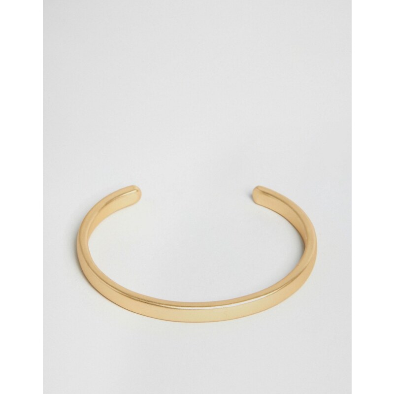 Chained & Able - Mattes, goldenes Armband mit Logo - Gold