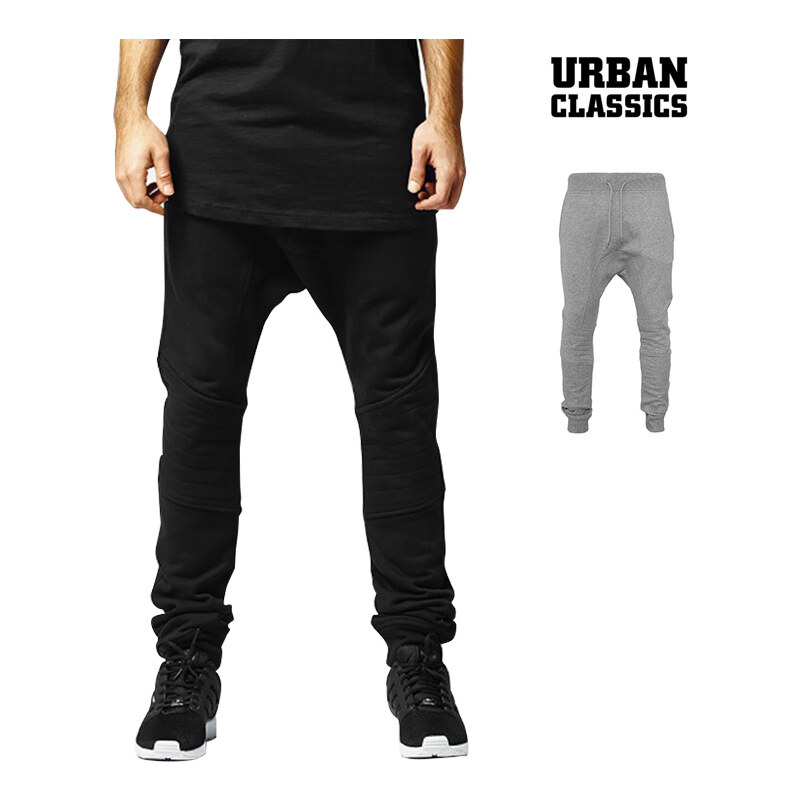 Urban Classics Sweatpants mit tiefem Schritt - Schwarz - XL