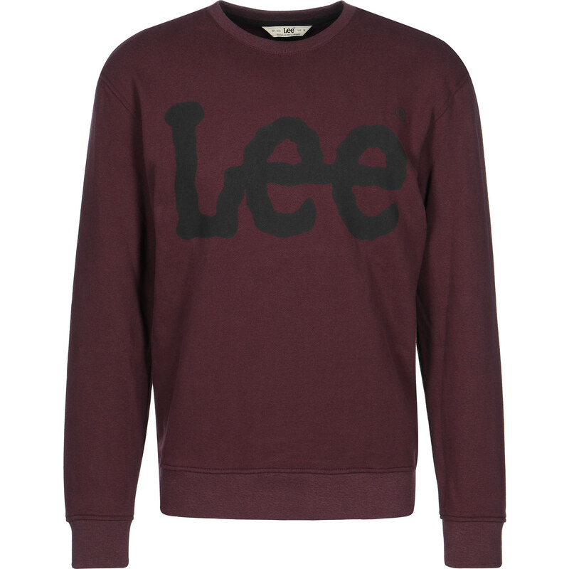 Lee Logo Sws Sweater maroon port