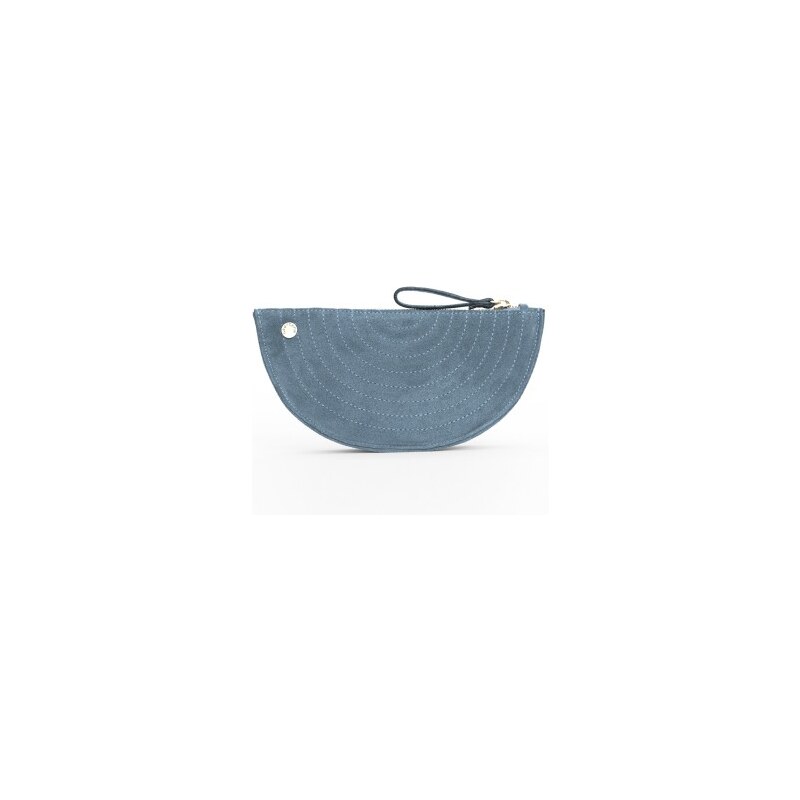 Gretchen Melo Quilted Purse - Jeans Blue Nubuk