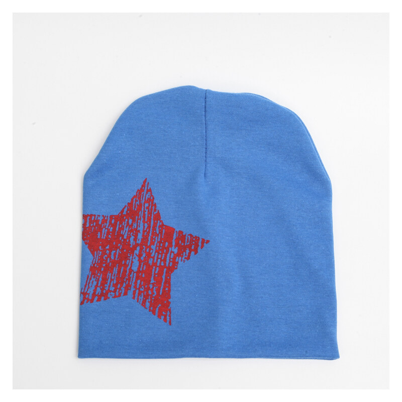 Lesara Kinder-Mütze mit Sternen-Motiv - Blau