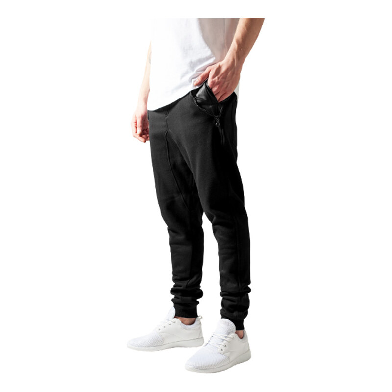Urban Classics Joggerpants mit großen Reißverschlusstaschen - Schwarz - XL