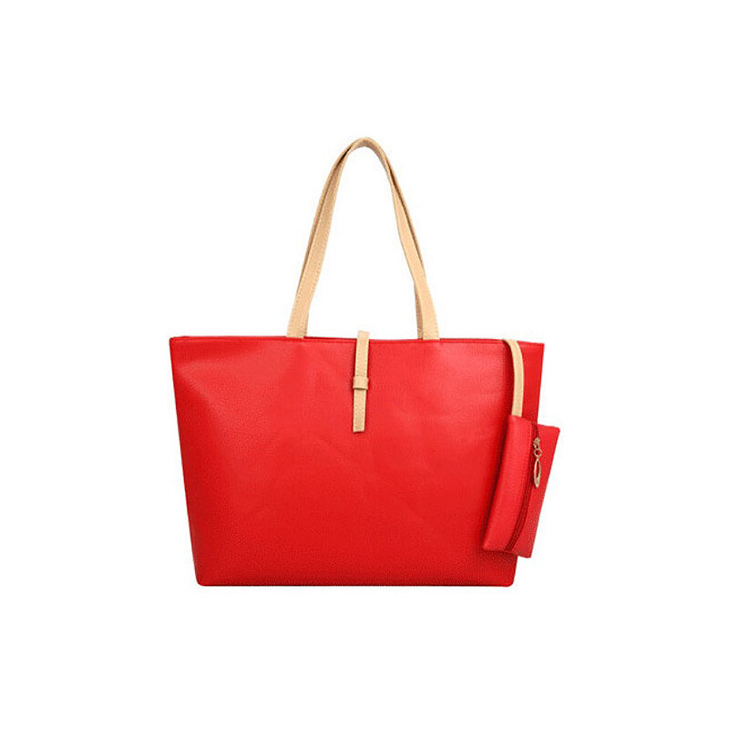 Lesara Shopper mit kleiner Tasche - Rot