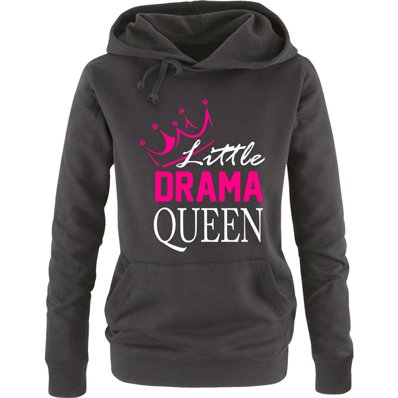 Lesara Hoodie Little Drama Queen - Schwarz - S
