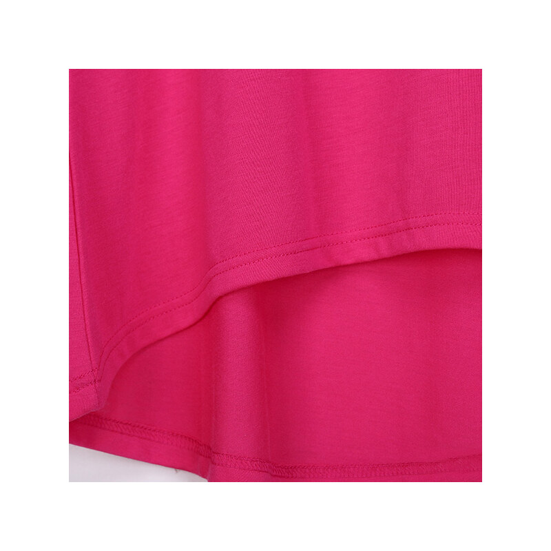 Lesara Shirt mit Rundhalsausschnitt - Rosé - XL