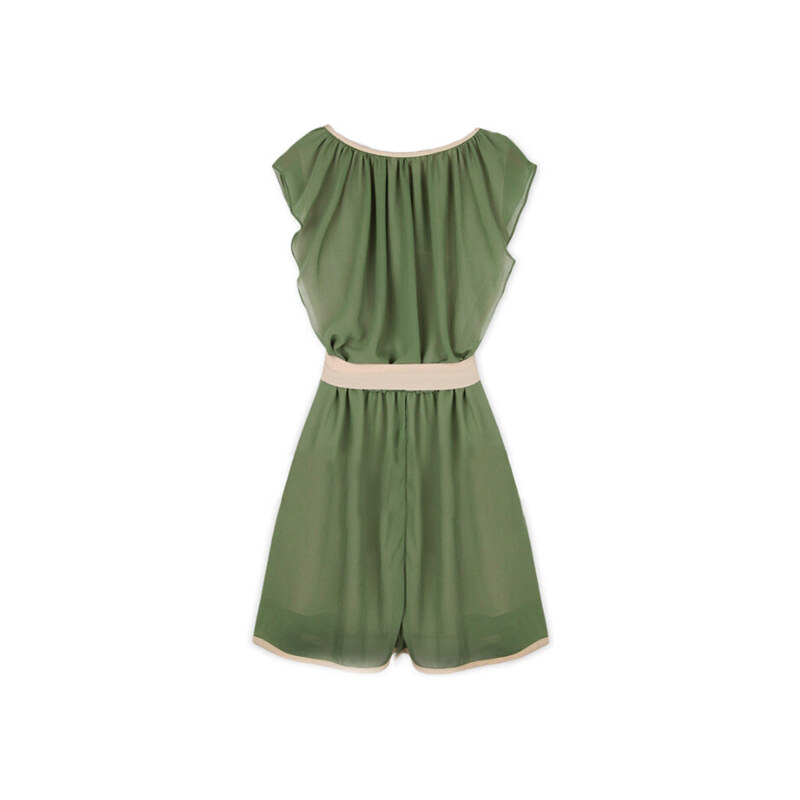 Lesara Kleid mit Schleife - Grün - M