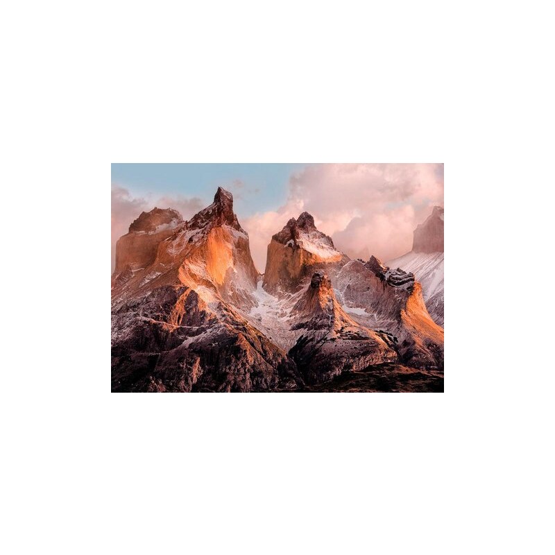 KOMAR Fototapete Torres del Paine 254/184 cm bunt