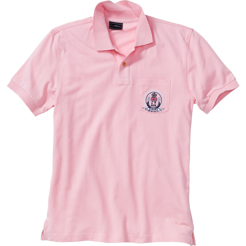 bpc selection Poloshirt Regular Fit kurzer Arm in rosa für Herren von bonprix