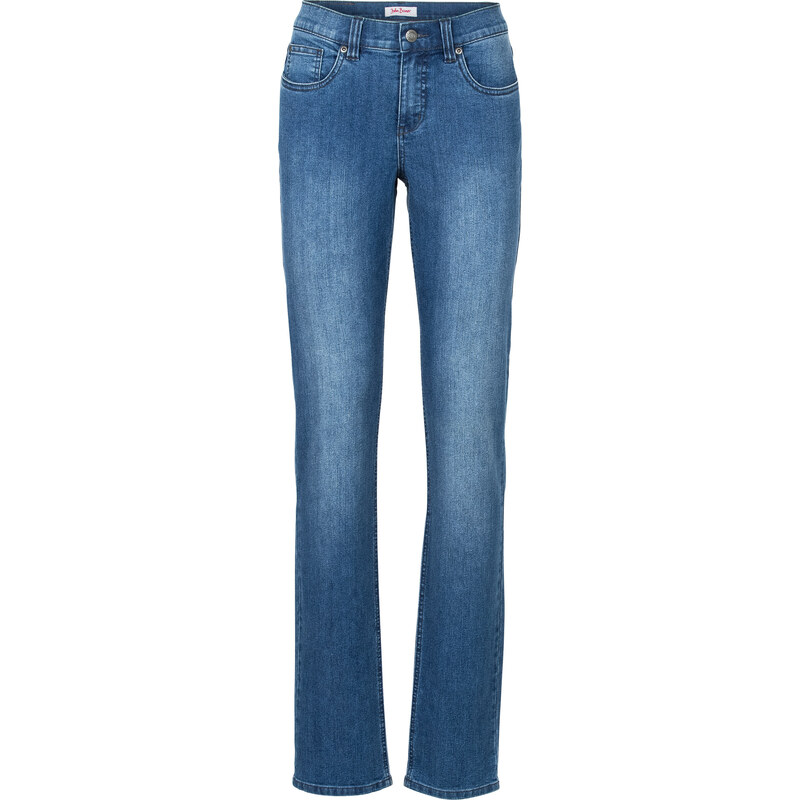 John Baner JEANSWEAR Stretch-Jeans Straight in blau für Damen von bonprix