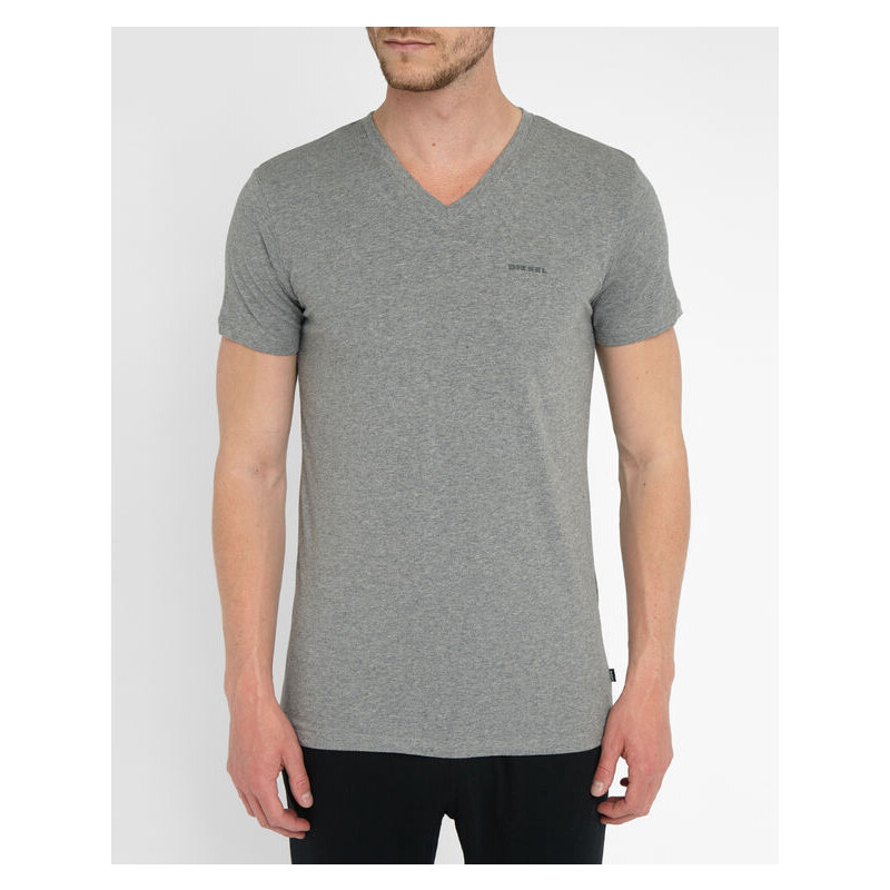 DIESEL Doppelpack graue T-Shirts mit V-Ausschnitt Mickael