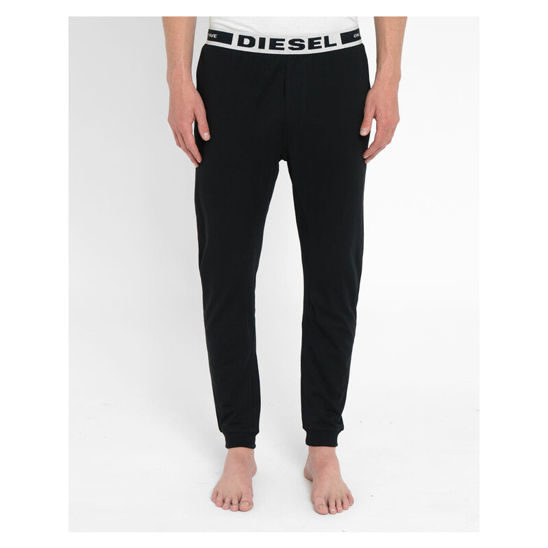 Schwarze Pyjamahose mit Logo Diesel Julio