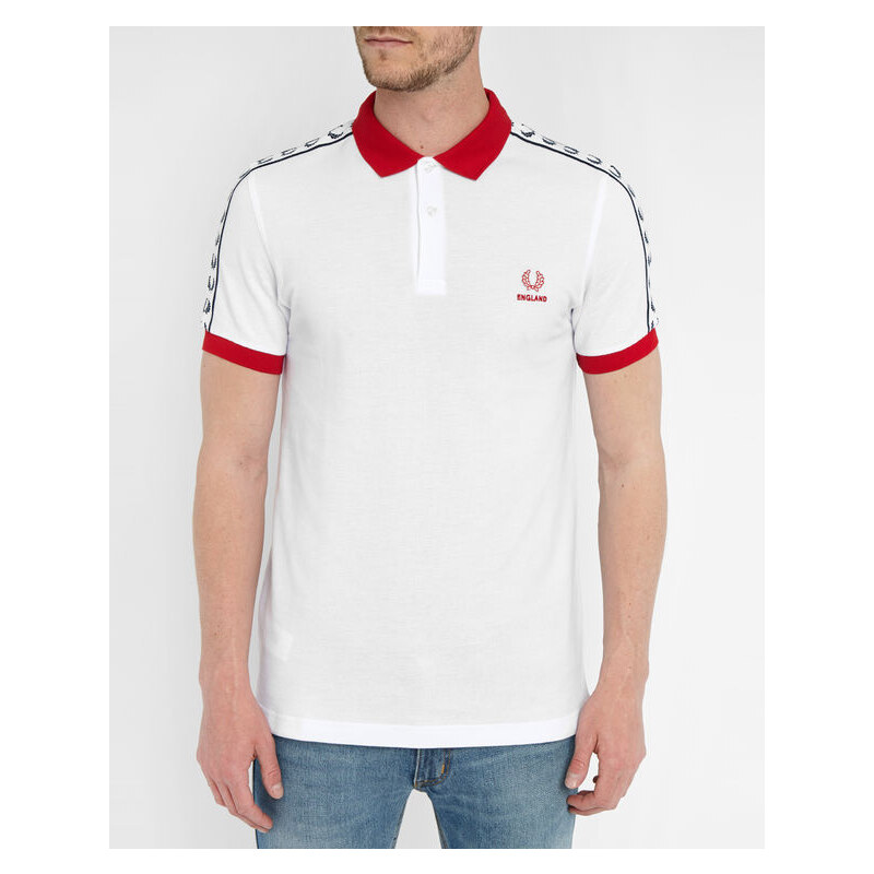 FRED PERRY Weißes Poloshirt England