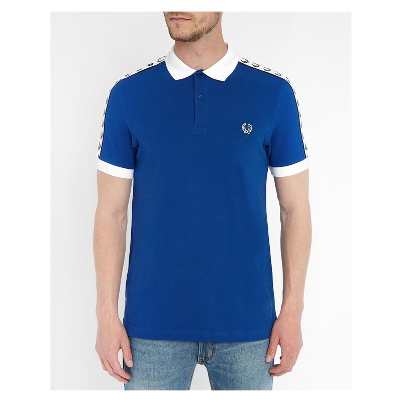 FRED PERRY Blaues Poloshirt Italien