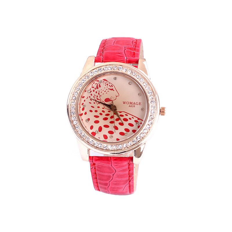 Lesara Armbanduhr Leopard - Pink