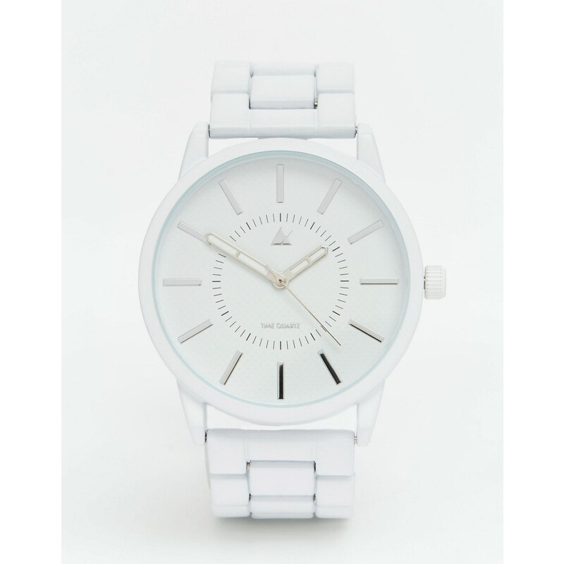ASOS - Armbanduhr in Mattweiß - Weiß