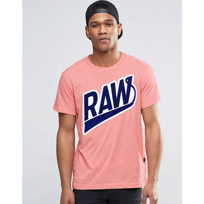 G-Star - Torpo - T-Shirt mit Raw-Print - Rot