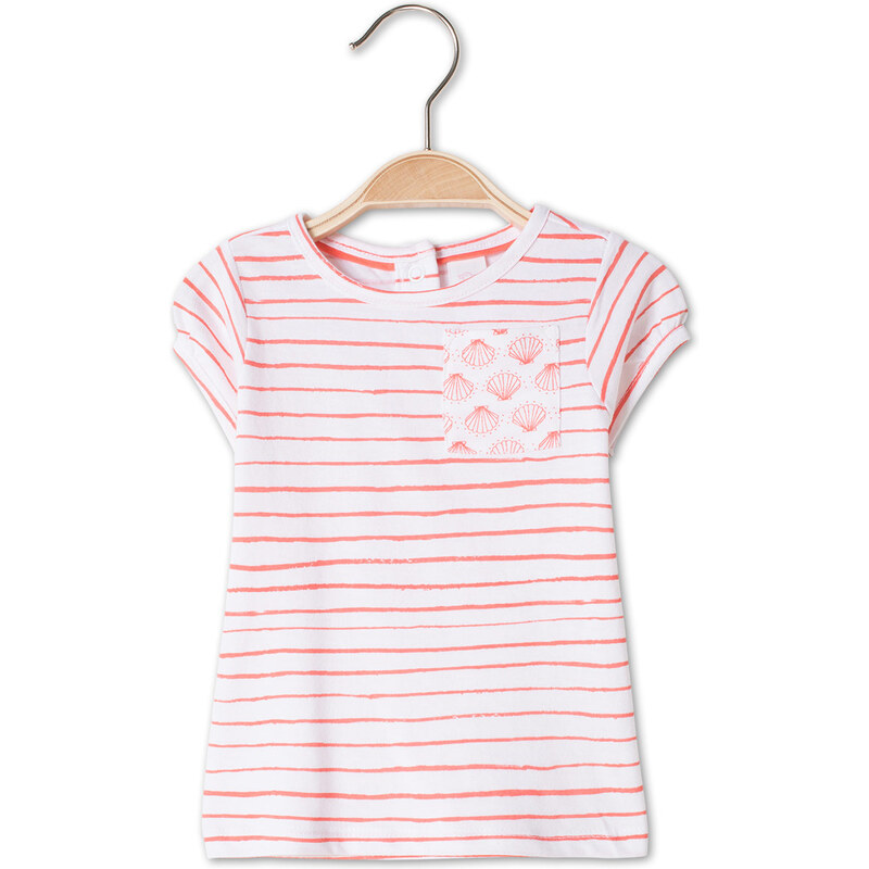 C&A Baby-T-Shirt in weiß / Rot