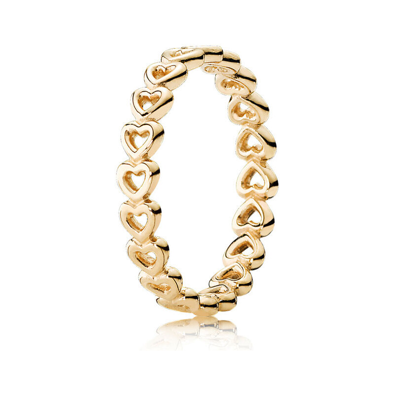 Pandora Kombinierbarer Ring Verbundene Liebe Gold 150177-60
