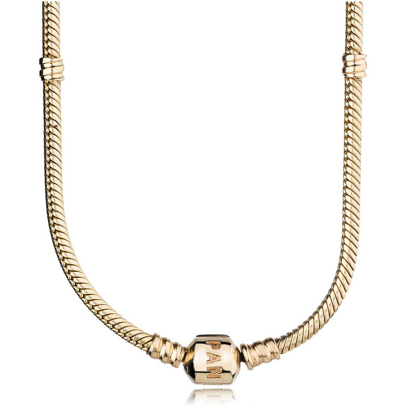 Pandora Damen Charms-Halskette Kugelverschluss Gold 42 cm 550703-42
