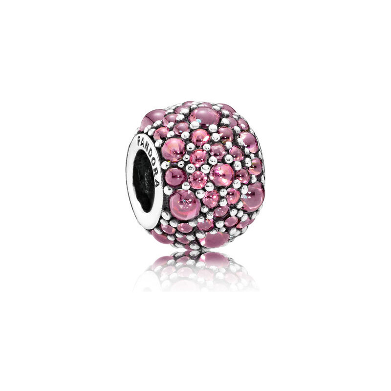 Pandora Damen Charm Tröpfchen Pink Silber Cubic Zirconia onesize 791755HCZ
