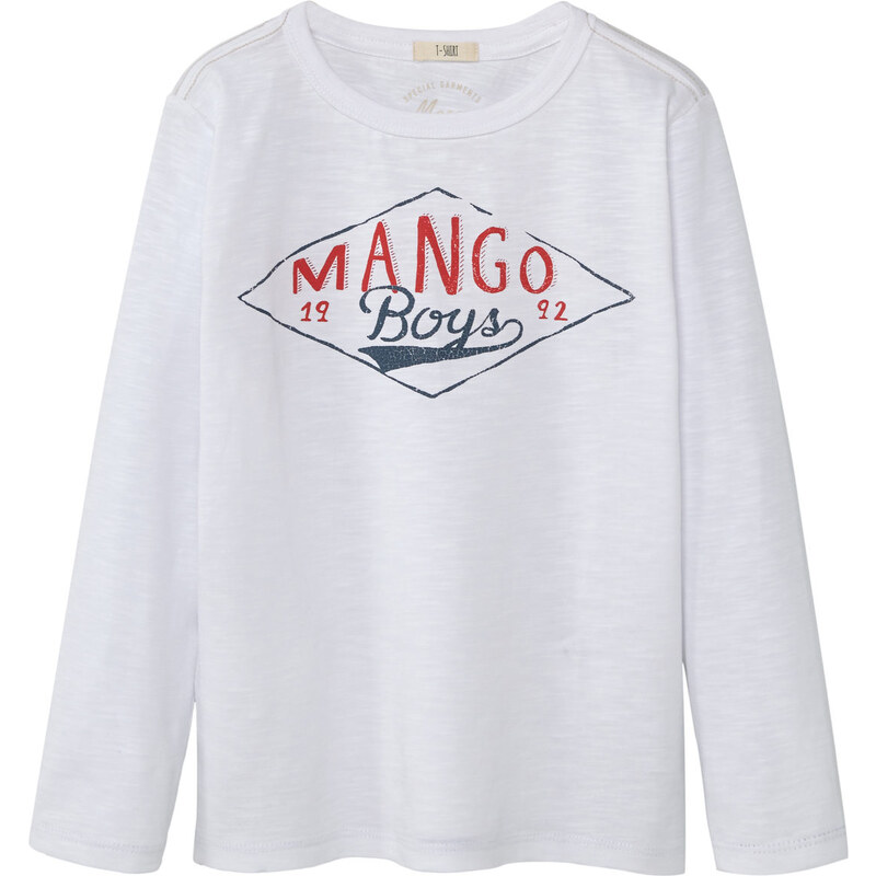 MANGO KIDS Baumwoll-T-Shirt Mit Logo