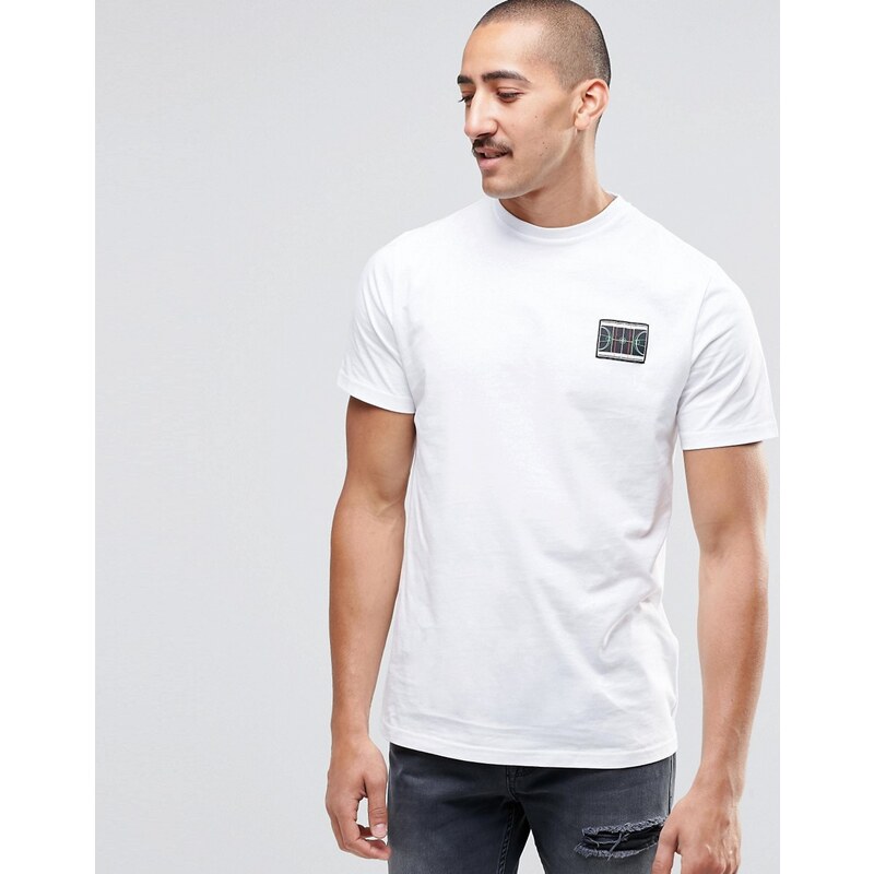 Playground - T-Shirt mit Logostickerei - Weiß