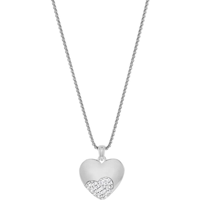 trendor Silber-Halskette mit Herz-Anhänger 35689-42, 42 cm