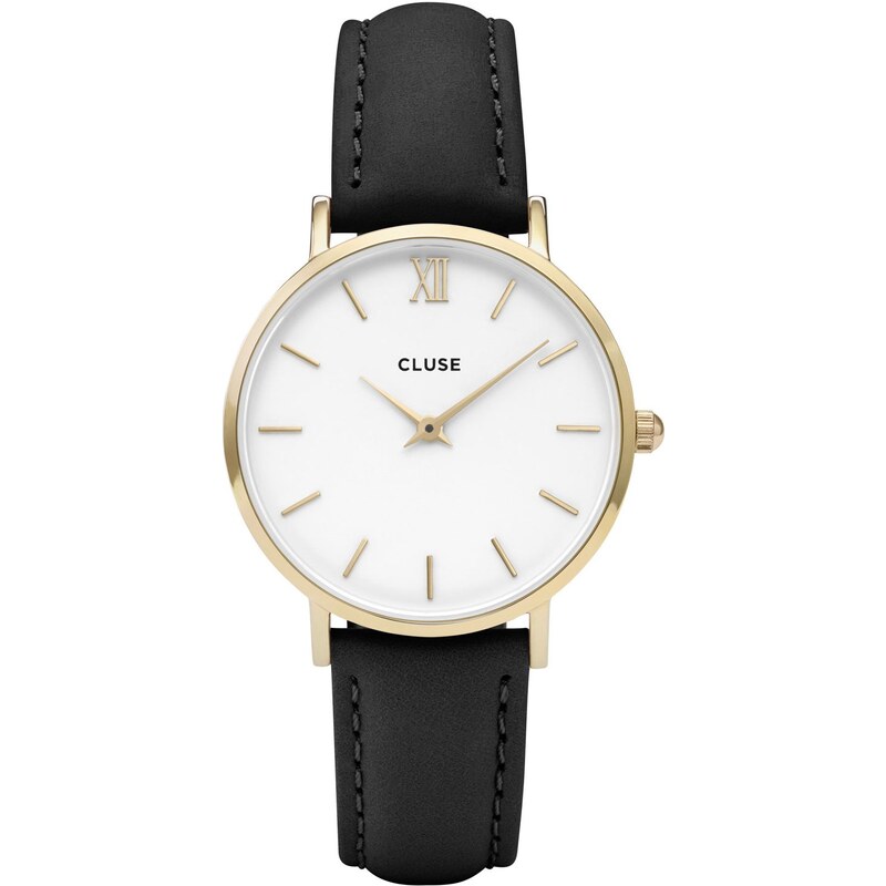 Cluse Minuit Gold White/Black Damen-Armbanduhr CL30019