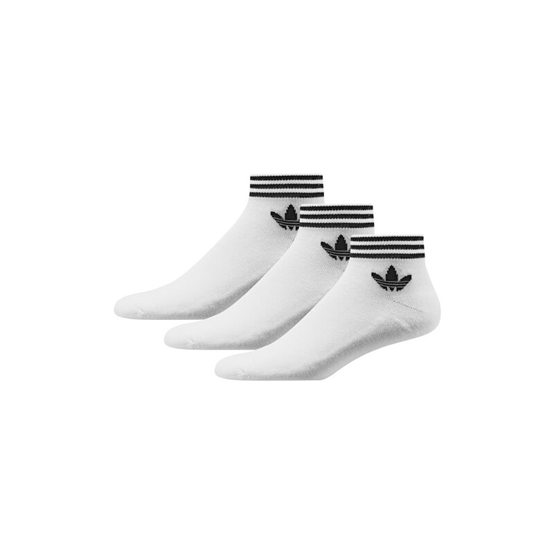adidas Trefoil Ankle Stripes Socken white
