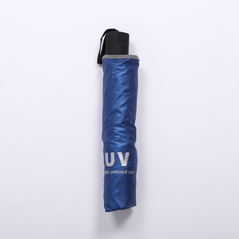 Lesara Regenschirm mit Reflektor - Blau